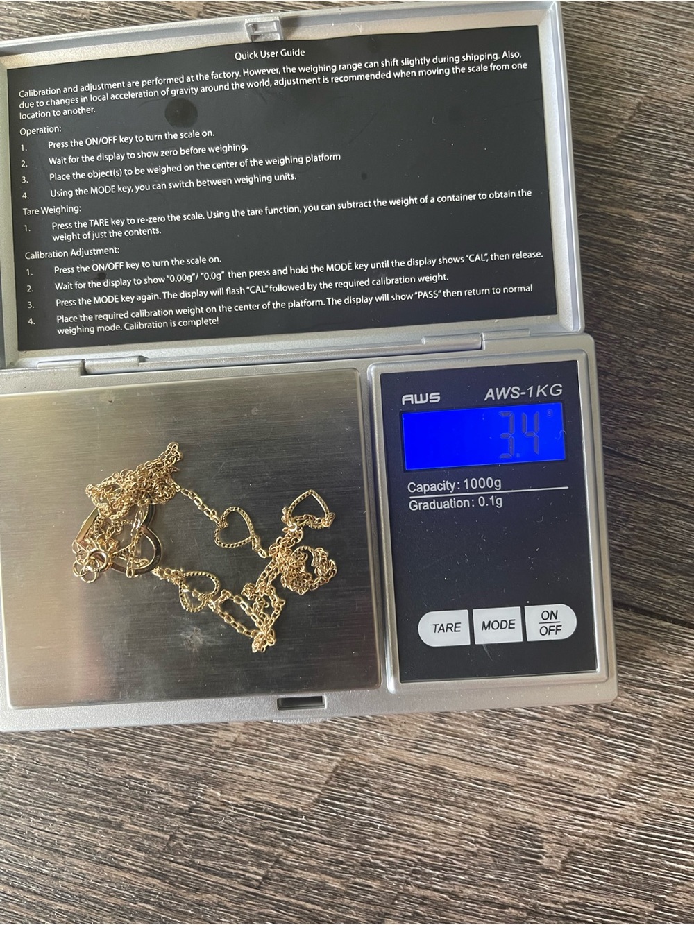 18k Solid gold necklace